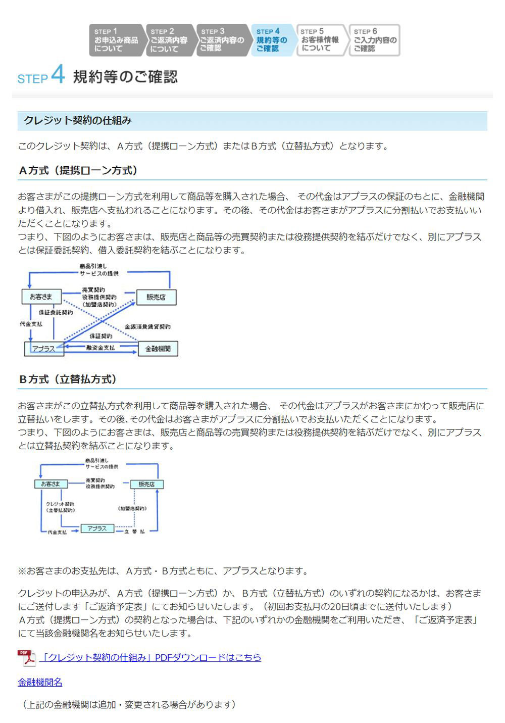 申込みフォーム画面4-1