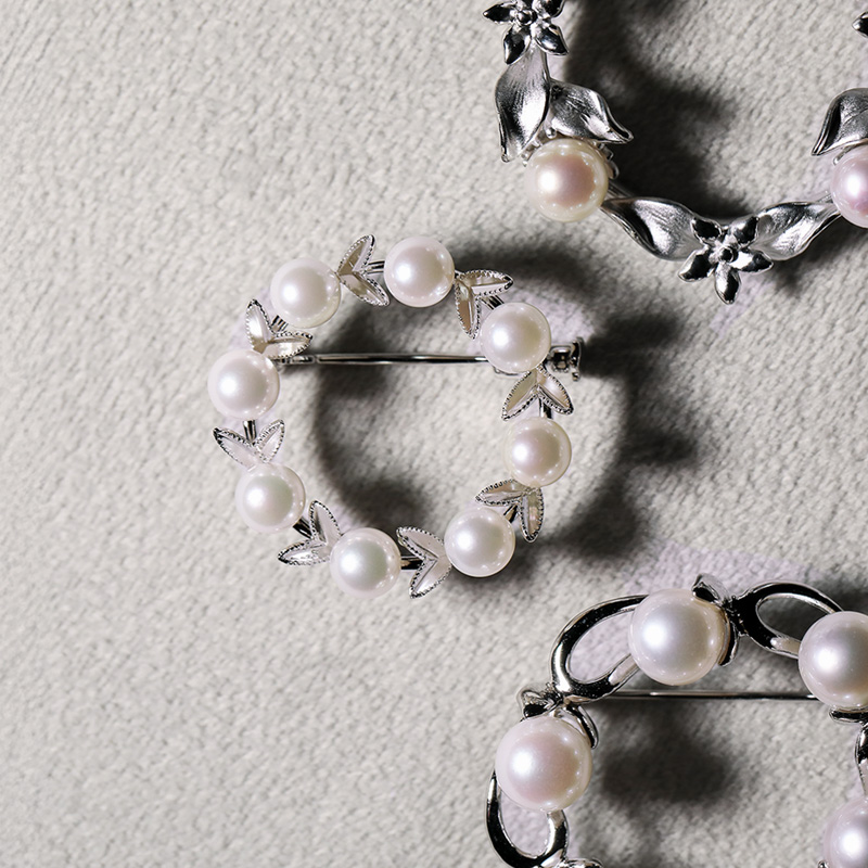 あこや真珠 ブローチ