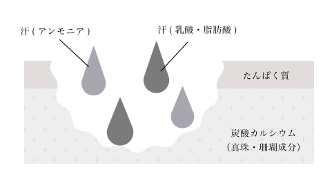真珠の劣化イメージ