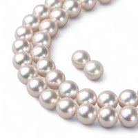 花珠真珠 ネックレス 2点セット 7.5-8.0mm ≪グッドクオリティ花珠≫ AAA 花珠鑑別書付 パールネックレス パールピアス イヤリング [n2]（卸直販 還元価格）（アコヤ真珠 真珠ネックレス 高品質 本真珠）