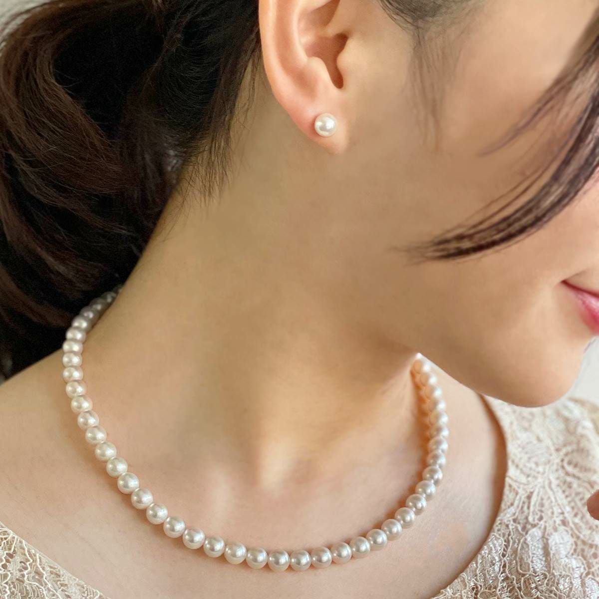 WEB限定】あこや真珠 ネックレスセット 7.0-7.5mm -Superior- | 7.0-8.0mm
