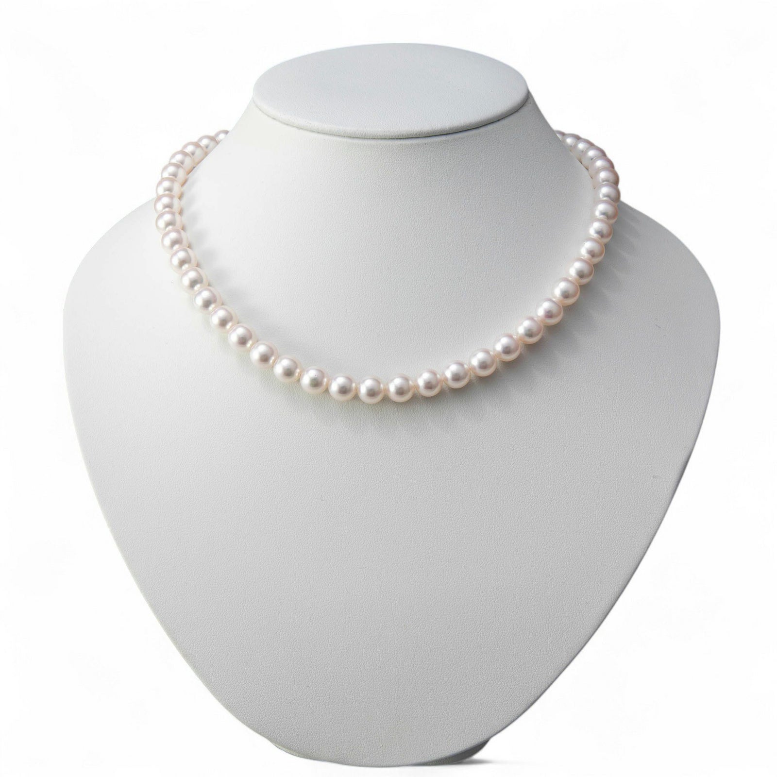 《隣と差がつく》 あこや真珠 パールネックレス＆ピアス 2点セット 8.0-8.5mm A～BBB～C  真珠ピアス イヤリング [n2][人気 ロングセラー]（真珠ネックレス パール アコヤ本真珠）（冠婚葬祭 フォーマル 入学式 卒業式 成人式）