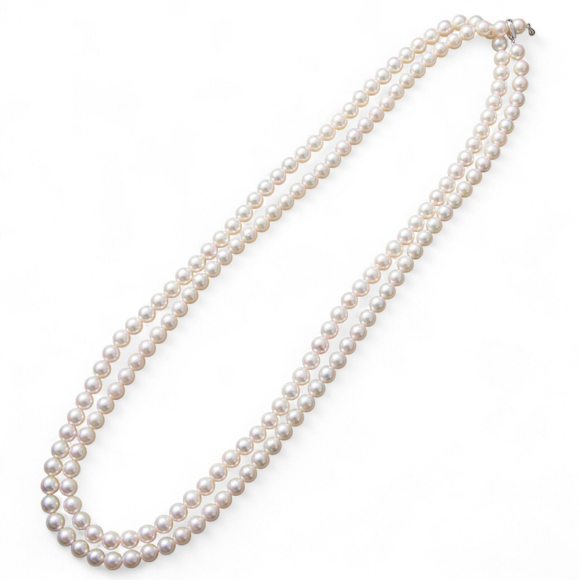 あこや真珠 ロングネックレス7.0-7.5mm 120cm | 7.0-8.0mm