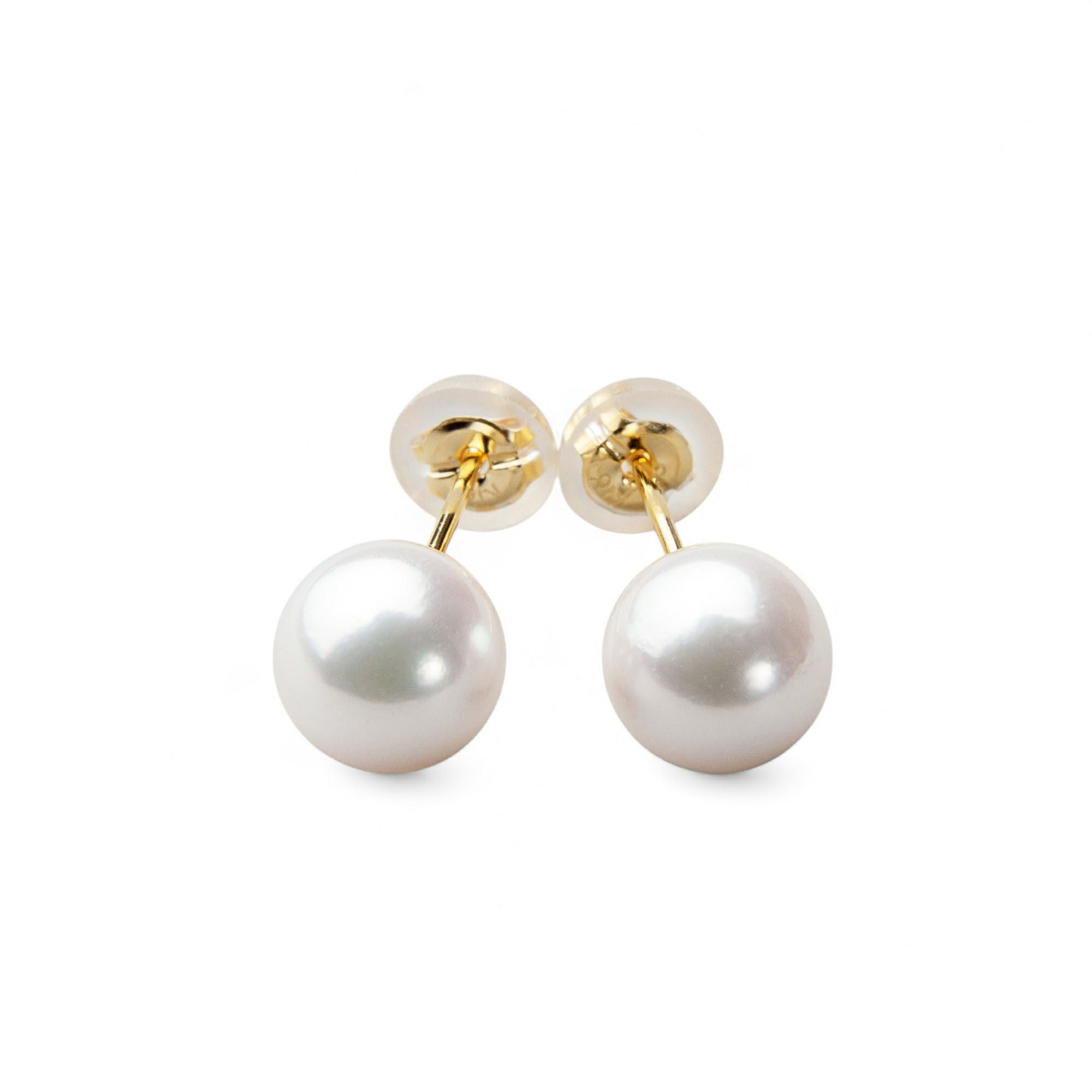 あこや真珠 ピアス7.0-7.5mm K18YG | あこや真珠ピアス・イヤリング