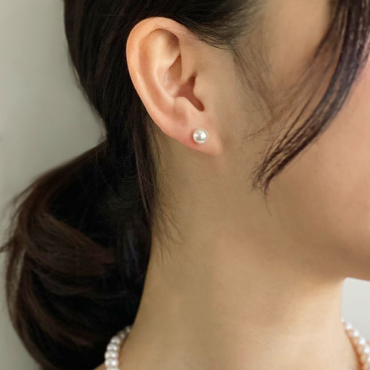 あこや真珠 ピアス7.0-7.5mm K18YG | あこや真珠ピアス・イヤリング