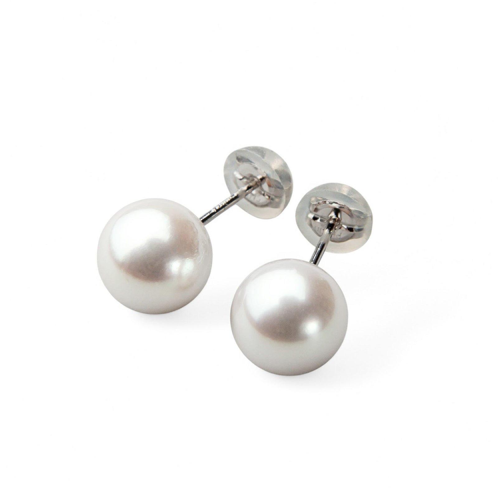 あこや本真珠 パールピアス ホワイト系 8.0-8.5mm AAB Pt900 プラチナ [n3]（真珠 ピアス スタッド）（冠婚葬祭 フォーマル 入学式 卒業式 成人式）