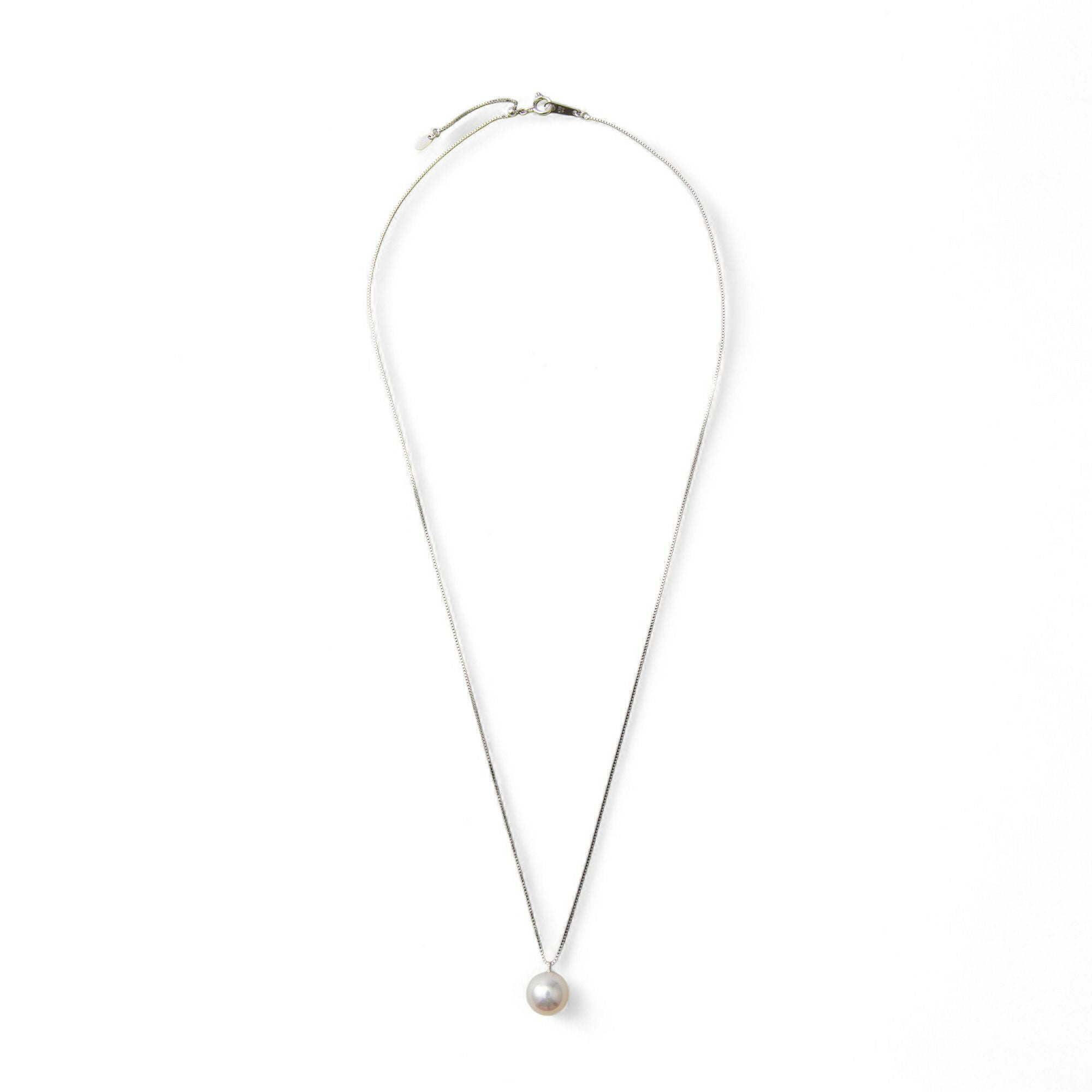 オーロラ花珠真珠 1粒 ペンダント 8.0-8.5mm K18WG | 花珠真珠ペンダント