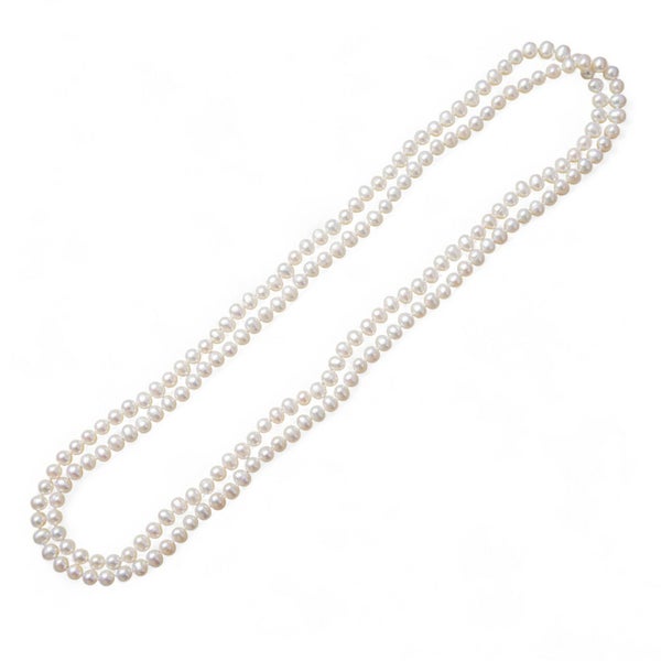 淡水真珠 ロングネックレス　5.5-6.5mm　120cm