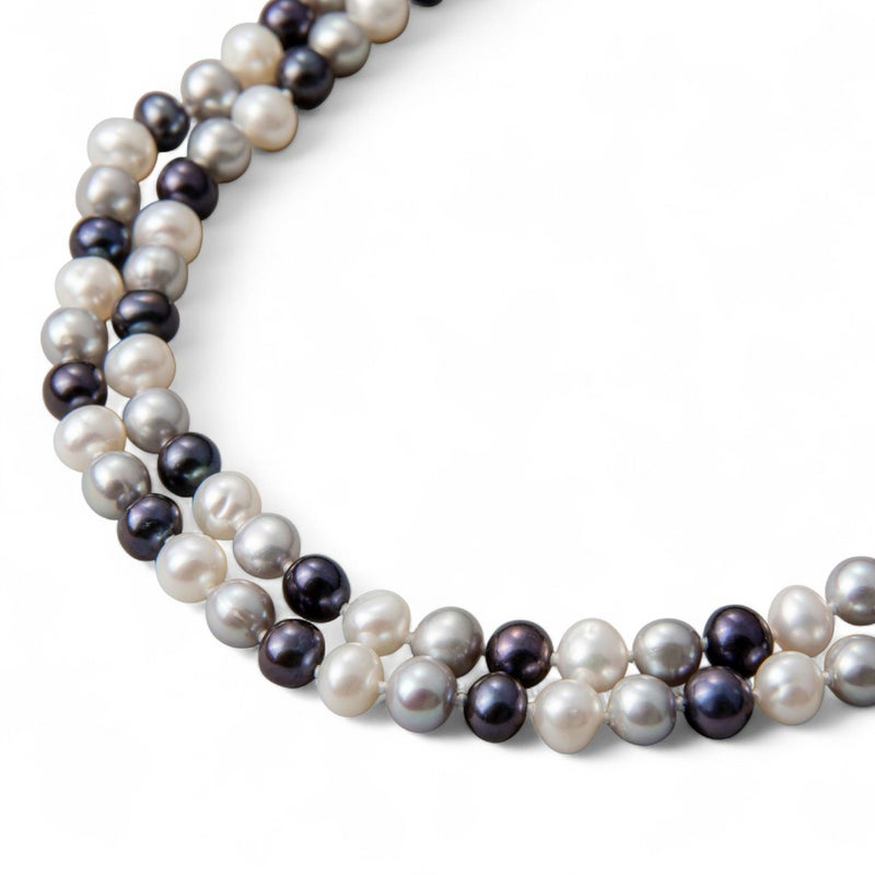 淡水真珠 ロングネックレス　5.5-6.5mm　120cm