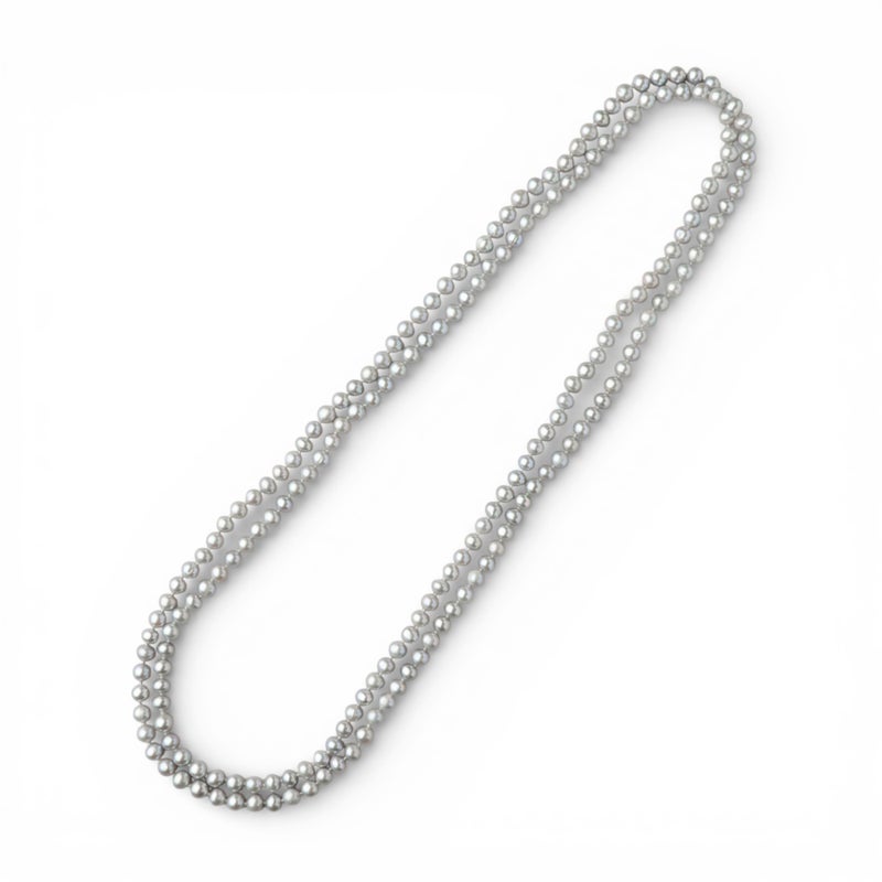 淡水真珠 ロングネックレス　5.5-6.5mm　120cm