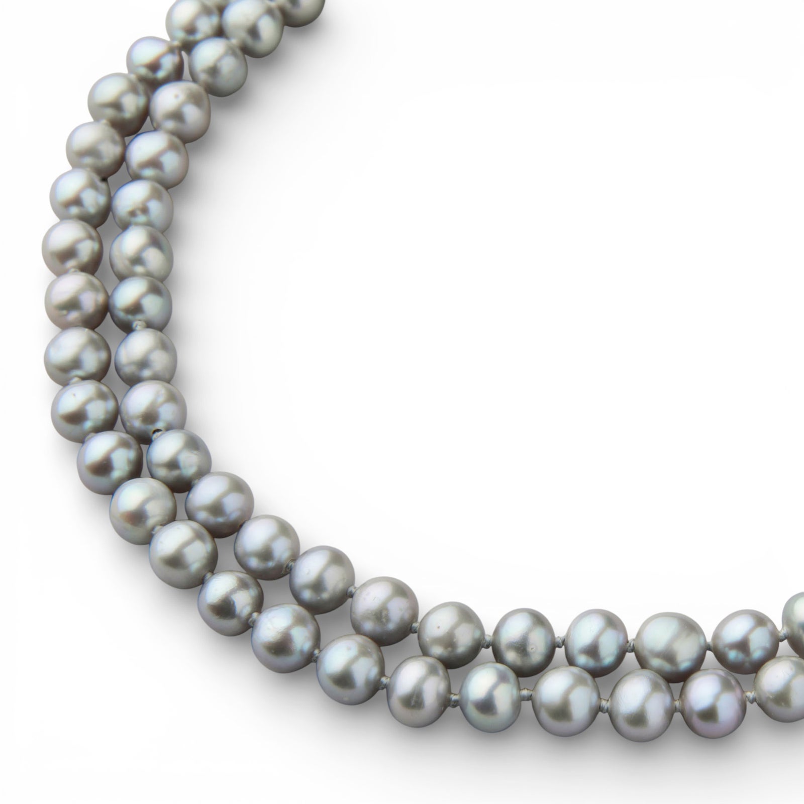 淡水真珠 ロングネックレス　5.5-6.5mm　120cm