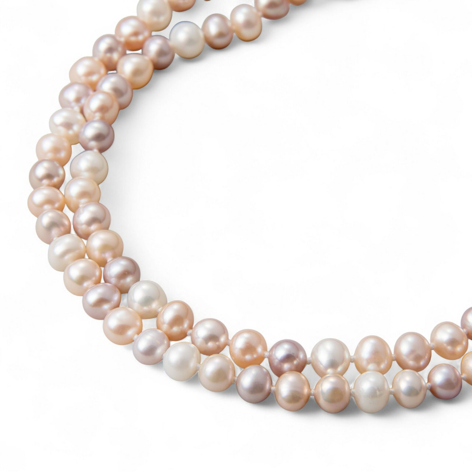 淡水真珠 ロングネックレス　5.5-6.5mm　120cm