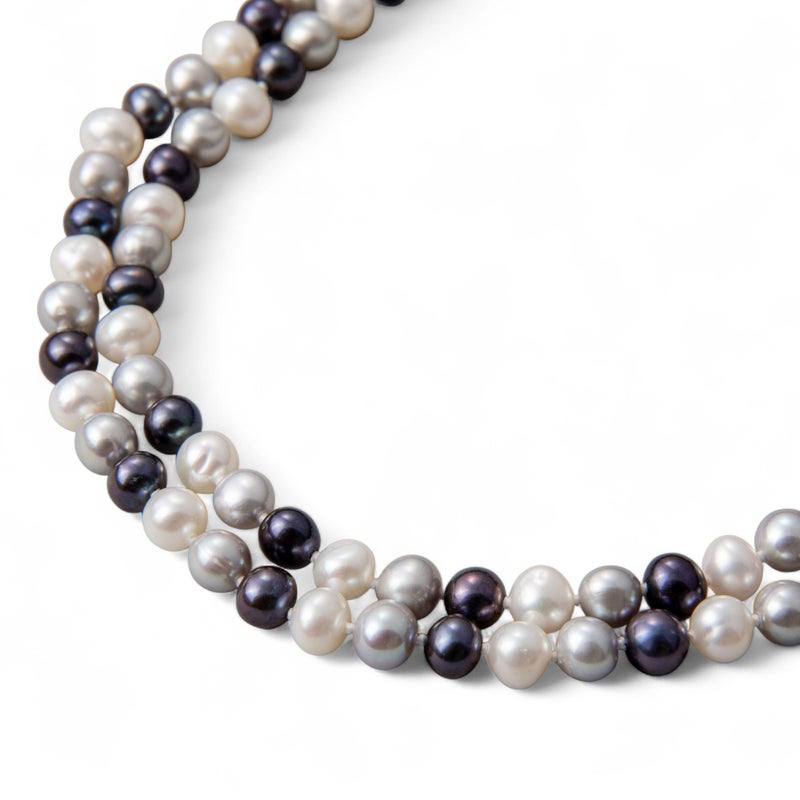 淡水真珠 ロングネックレス　5.5-6.5mm　120cm