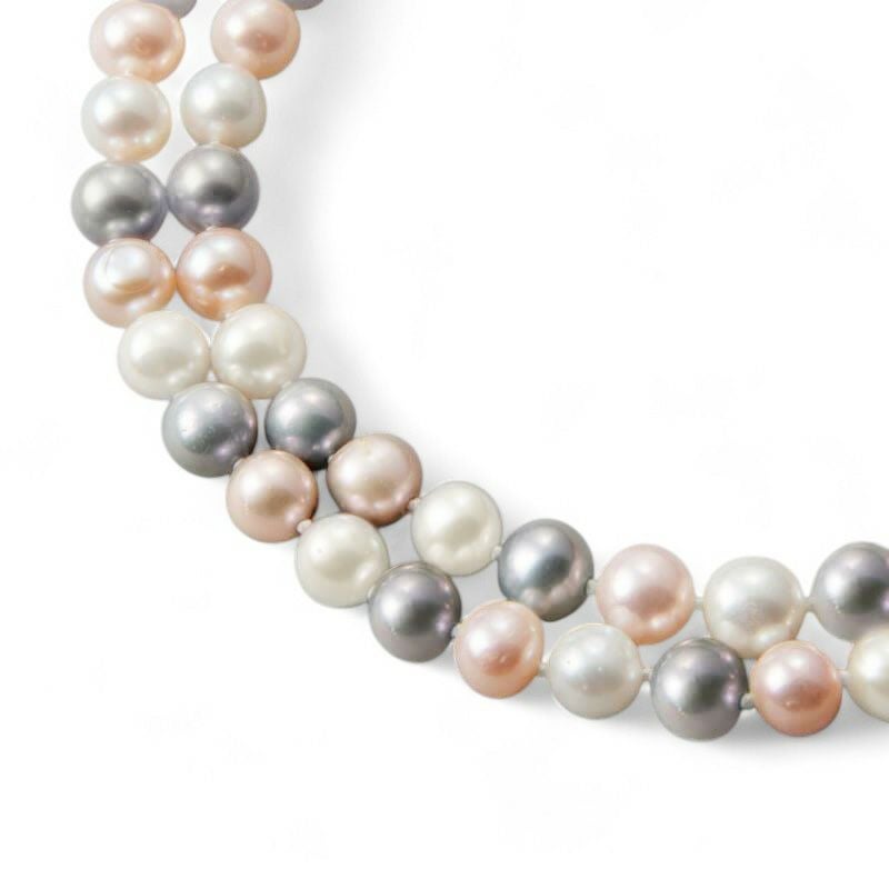 淡水真珠 ロングネックレス7.0-8.0mm　100cm