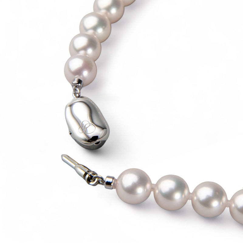 花珠真珠 ネックレス 2点セット 8.5-9.0mm ≪グッドクオリティ花珠≫ AAA 花珠鑑別書付 パールネックレス パールピアス イヤリング [n2][80-4332]（卸直販 還元価格）（真珠ネックレス アコヤ真珠 高品質 本真珠）