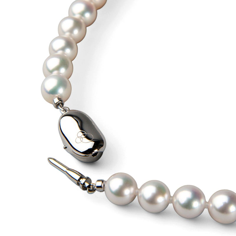 花珠真珠 ネックレス 2点セット 7.0-7.5mm ≪ハイクオリティ花珠≫ 高品質 AAA 花珠鑑別書付  パールネックレス パールピアス イヤリング [n5][80-3911]（真珠ネックレス アコヤ真珠 本真珠）（冠婚葬祭 フォーマル 入学式 卒業式 成人式 厄除け 結納）