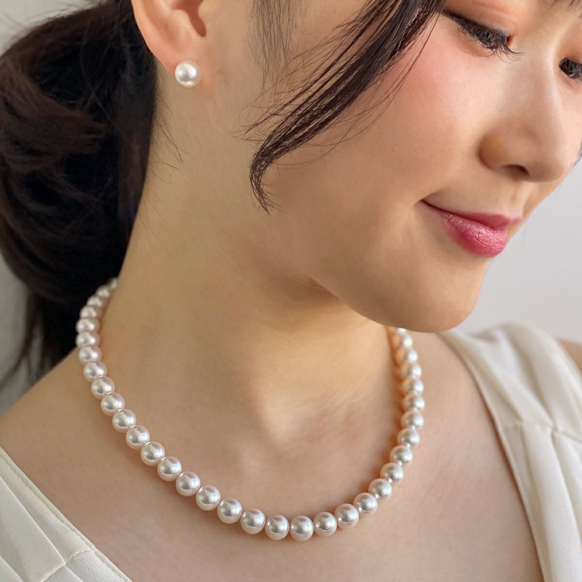 花珠真珠 ネックレスセット8.5-9.0mm [WSP] | WSP（ダブルエスピー