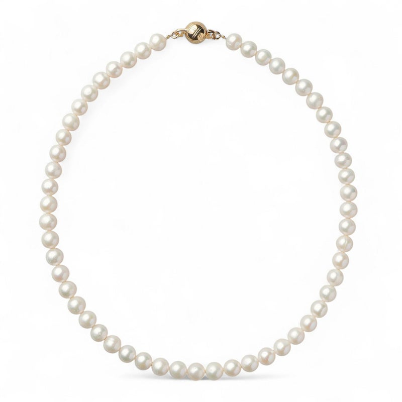 淡水真珠 ネックレス7.5-8.0mm　ホワイト