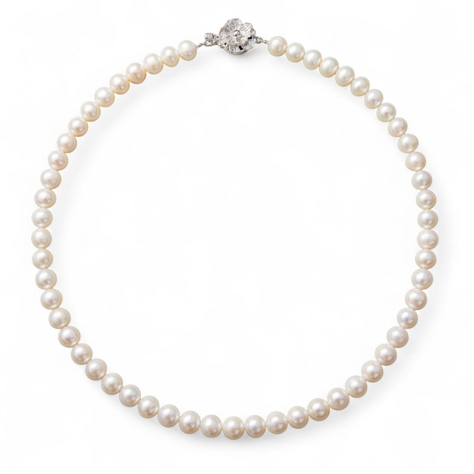 淡水真珠 ネックレス7.5-8.0mm　ホワイト