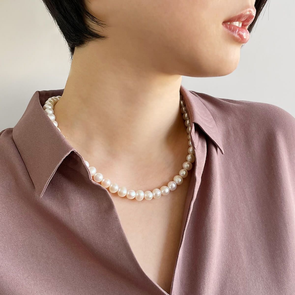 淡水真珠 ネックレス7.5-8.0mm ホワイト | 淡水真珠ネックレス