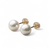 【初めての方におすすめ】あこや本真珠 パールピアス ホワイト系 8.0-8.5mm BBB K18/K14WG 　フォーマル スタッドピアス【本店限定商品】[n3]