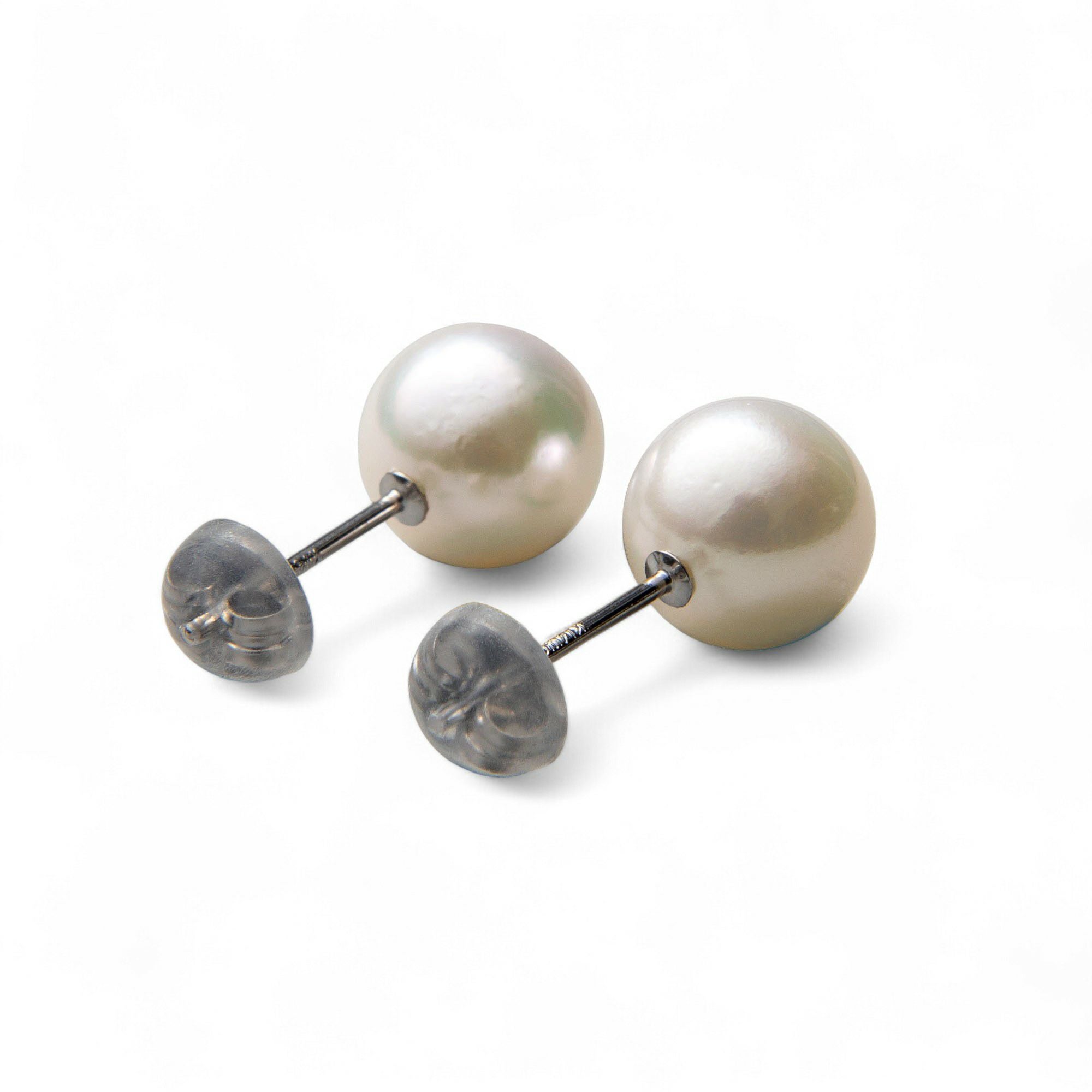 WEB限定】あこや真珠 スタッドピアス 8.0-8.5mm K14WG/K18YG | あこや