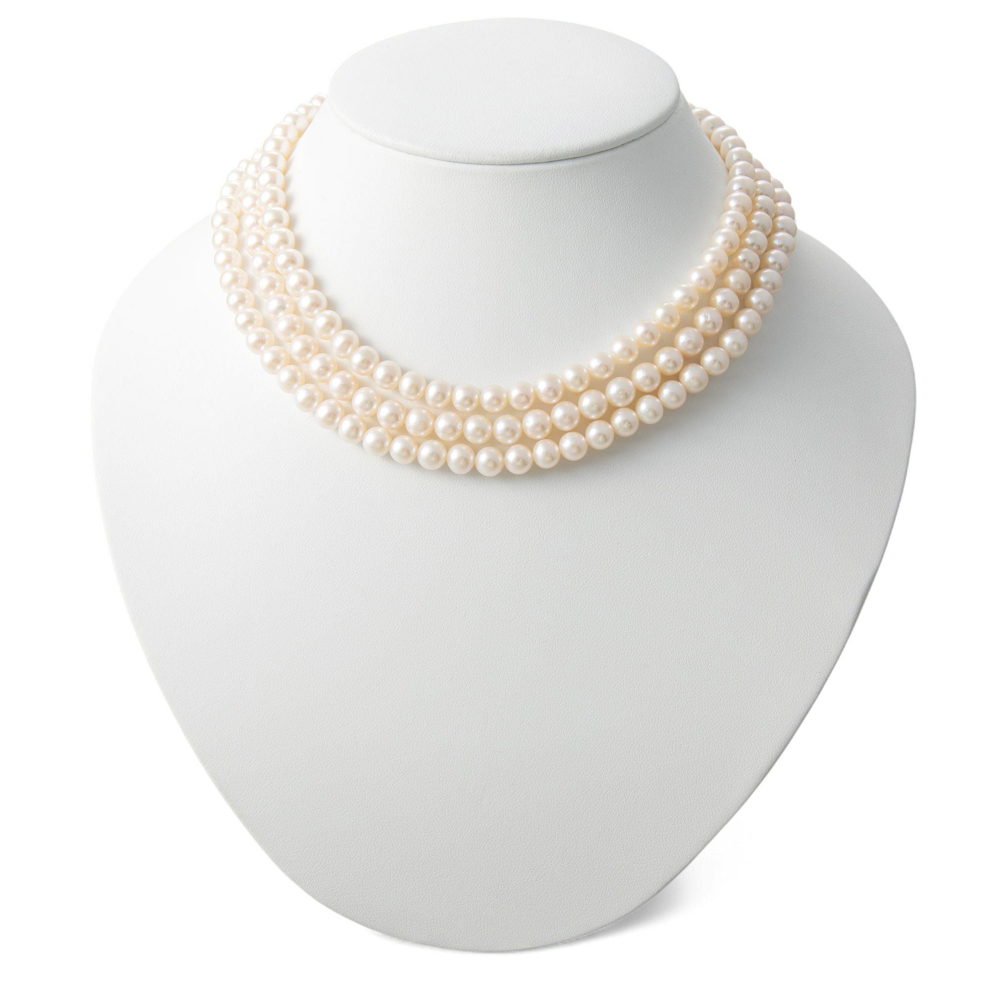 WEB限定】淡水真珠 ロングネックレス 6.5-7.0mm 120cm | 淡水真珠
