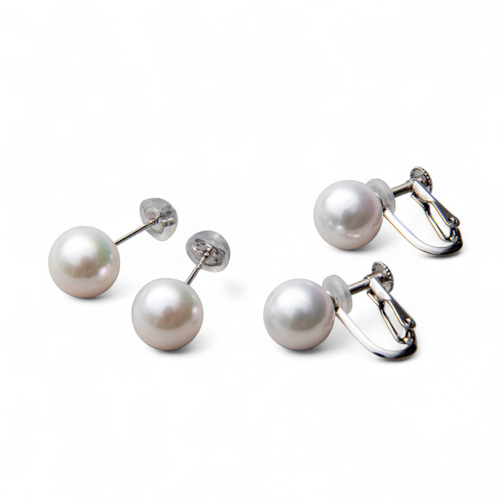 《隣と差がつく》 あこや真珠 パールネックレス＆ピアス 2点セット 8.5-9.0mm A～BBB～C  真珠ピアス イヤリング[n2][人気 ロングセラー]（真珠ネックレス パール アコヤ本真珠）（冠婚葬祭 フォーマル 入学式 卒業式 成人式）