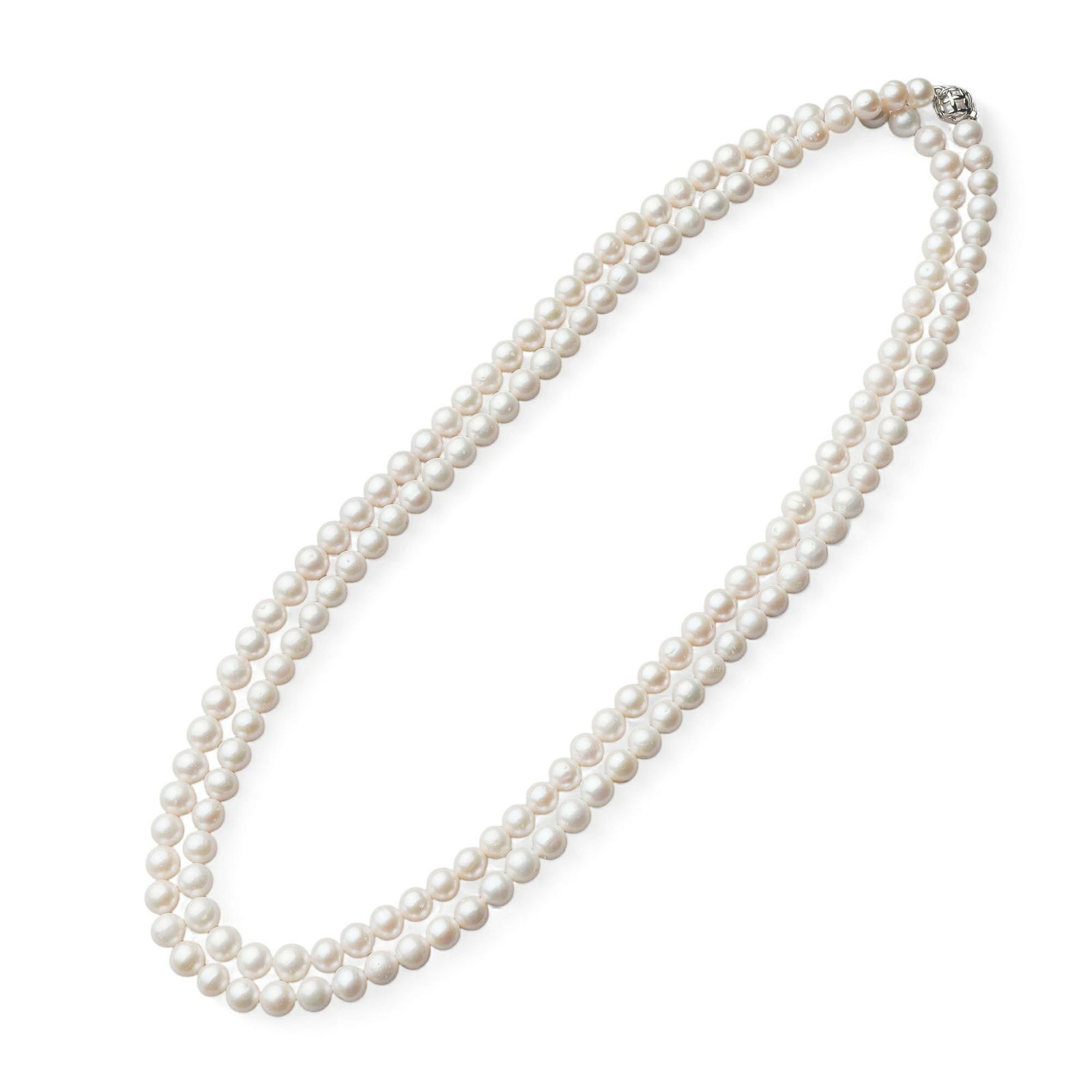 淡水真珠 ロングネックレス7-8mm 120cm