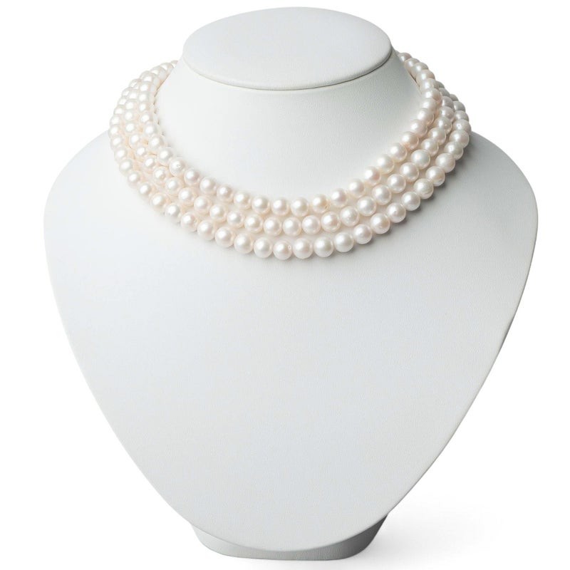 淡水真珠 ロングネックレス7-8mm 120cm