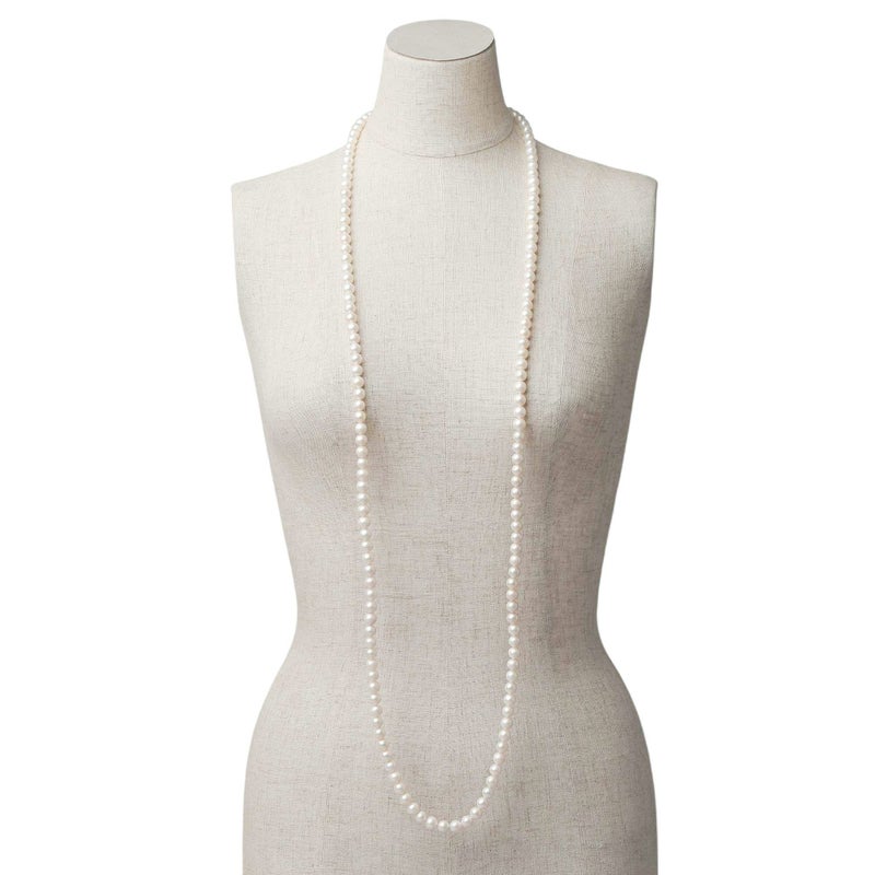 淡水真珠 ロングネックレス7-8mm 120cm