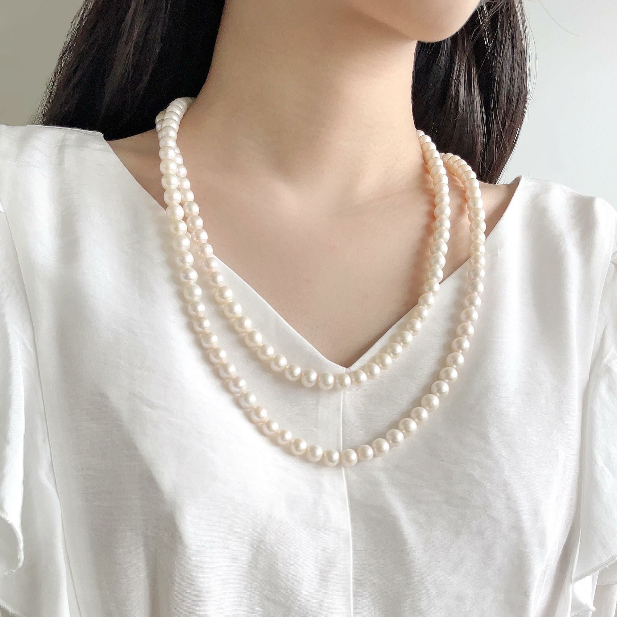 淡水真珠 ロングネックレス7-8mm 120cm | WSP（ダブルエスピー）公式サイト