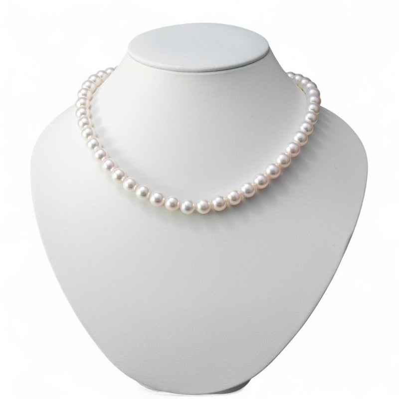 あこや真珠 ネックレス セット(ピアス/イヤリング付き) 8.5-9.0mm B～CB～CB～C 《冠婚葬祭におすすめ》 本真珠 2点セット[n2][人気 ロングセラー]（パールネックレス 真珠ネックレス）（冠婚葬祭 フォーマル 入学式 卒業式 成人式）