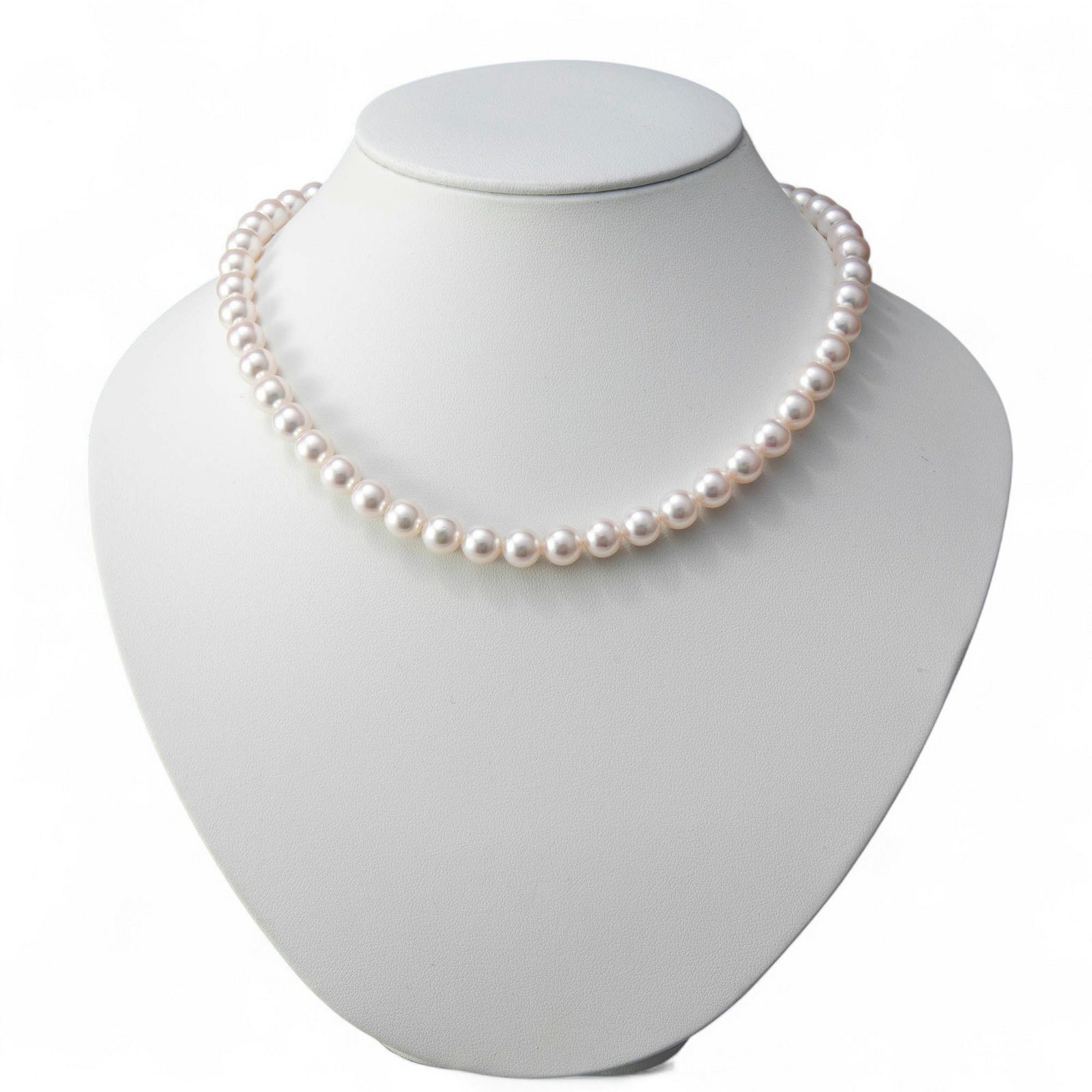 あこや真珠 ネックレス セット(ピアス/イヤリング付き) 8.0-8.5mm　B～CB～CB～C 《冠婚葬祭におすすめ》 本真珠 2点セット[n2][当店人気No.1 ロングセラー]（パールネックレス 真珠ネックレス）（冠婚葬祭 フォーマル 入学式 卒業式 成人式）