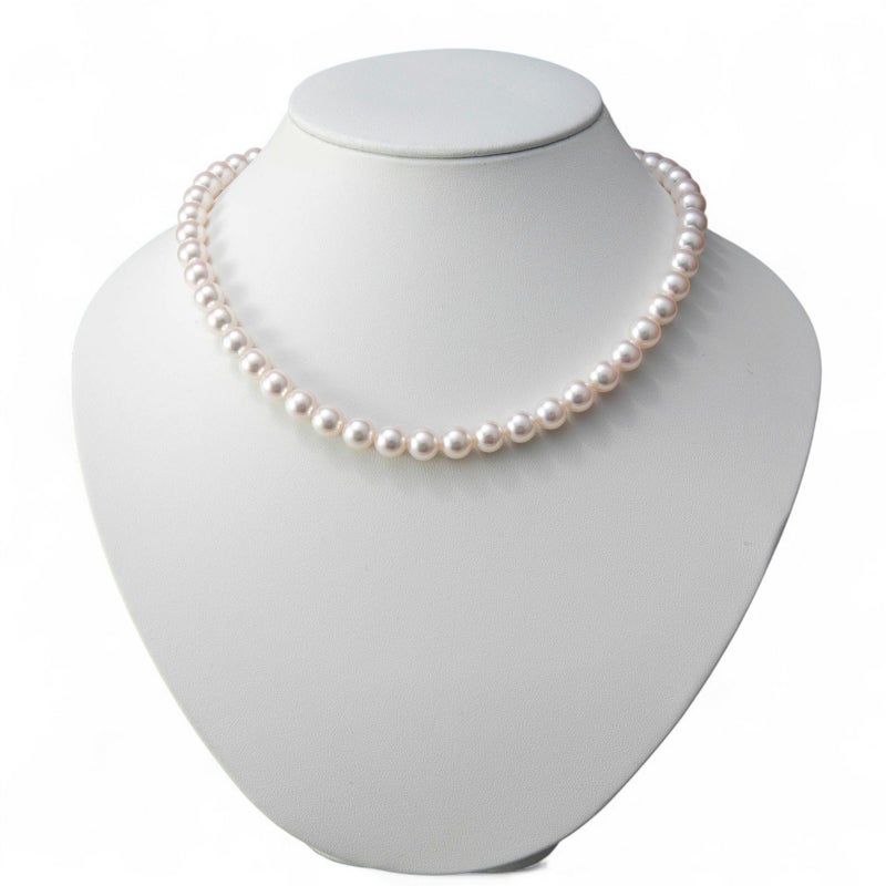 あこや真珠 ネックレス セット(ピアス/イヤリング付き) 8.0-8.5mm　B～CB～CB～C 《冠婚葬祭におすすめ》 本真珠 2点セット[n2][当店人気No.1 ロングセラー]（パールネックレス 真珠ネックレス）（冠婚葬祭 フォーマル 入学式 卒業式 成人式）