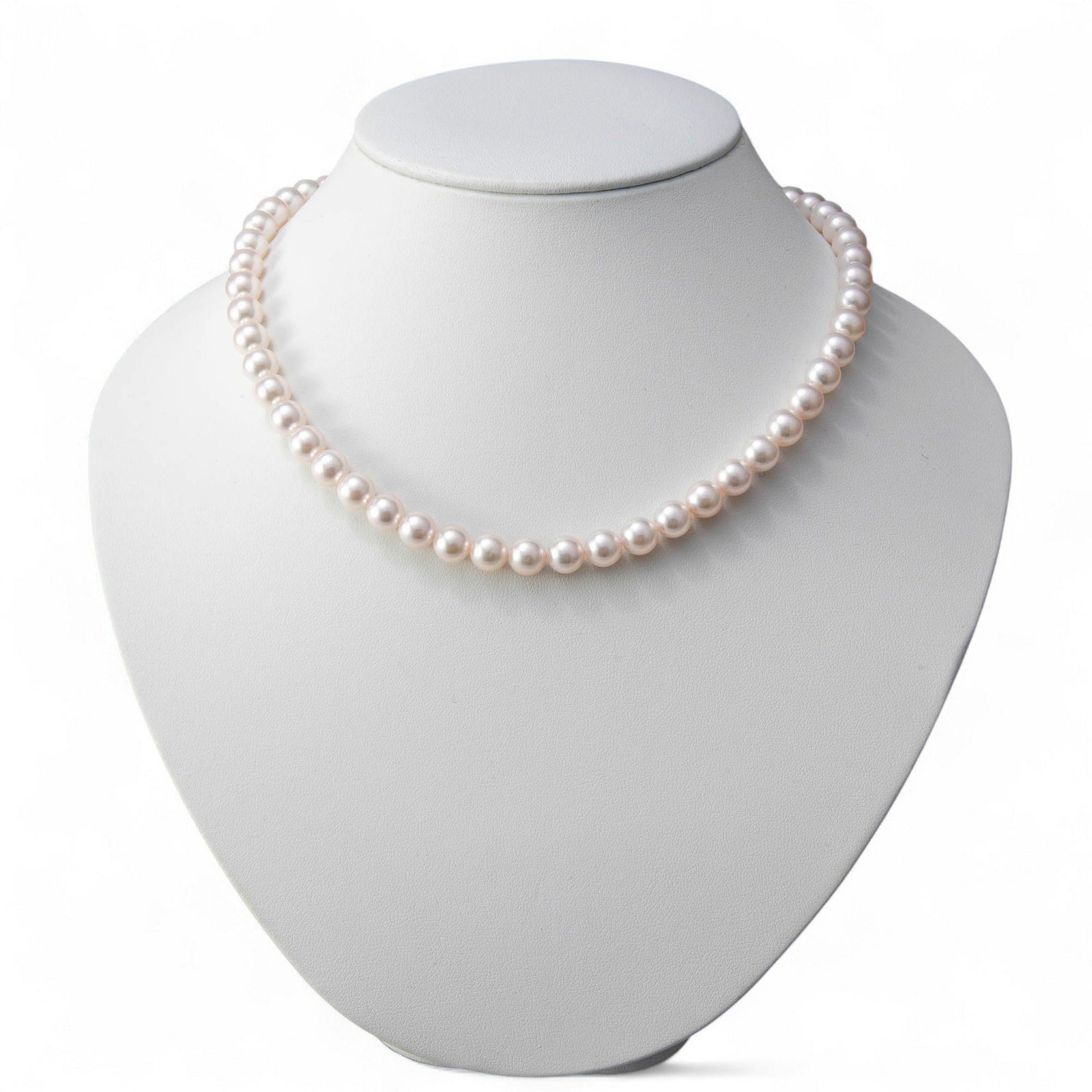 あこや真珠 ネックレス セット(ピアス/イヤリング付き) 7.5-8.0mm　B～CB～CB～C 《冠婚葬祭におすすめ》 本真珠 2点セット[n2][当店人気No.1 ロングセラー]（パールネックレス 真珠ネックレス）（冠婚葬祭 フォーマル 入学式 卒業式 成人式）