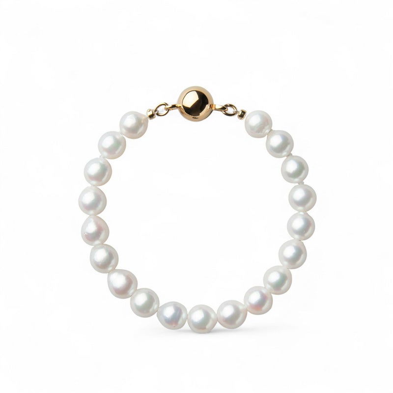 あこや真珠 ブレスレット7.5-8.0mm　SV925