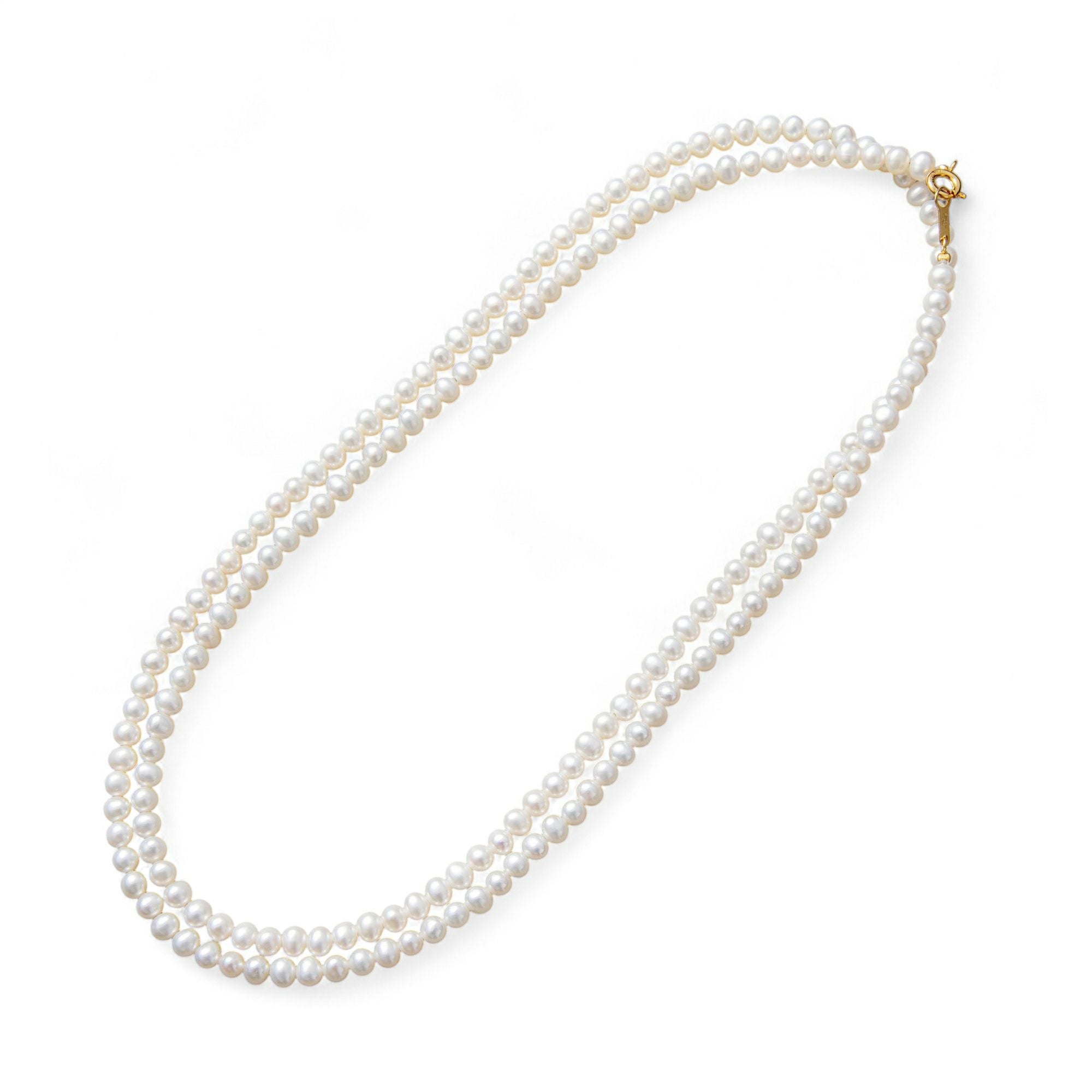 WEB限定】淡水真珠 ロングネックレス 4.0-5.0mm 80cm | 淡水真珠ネックレス