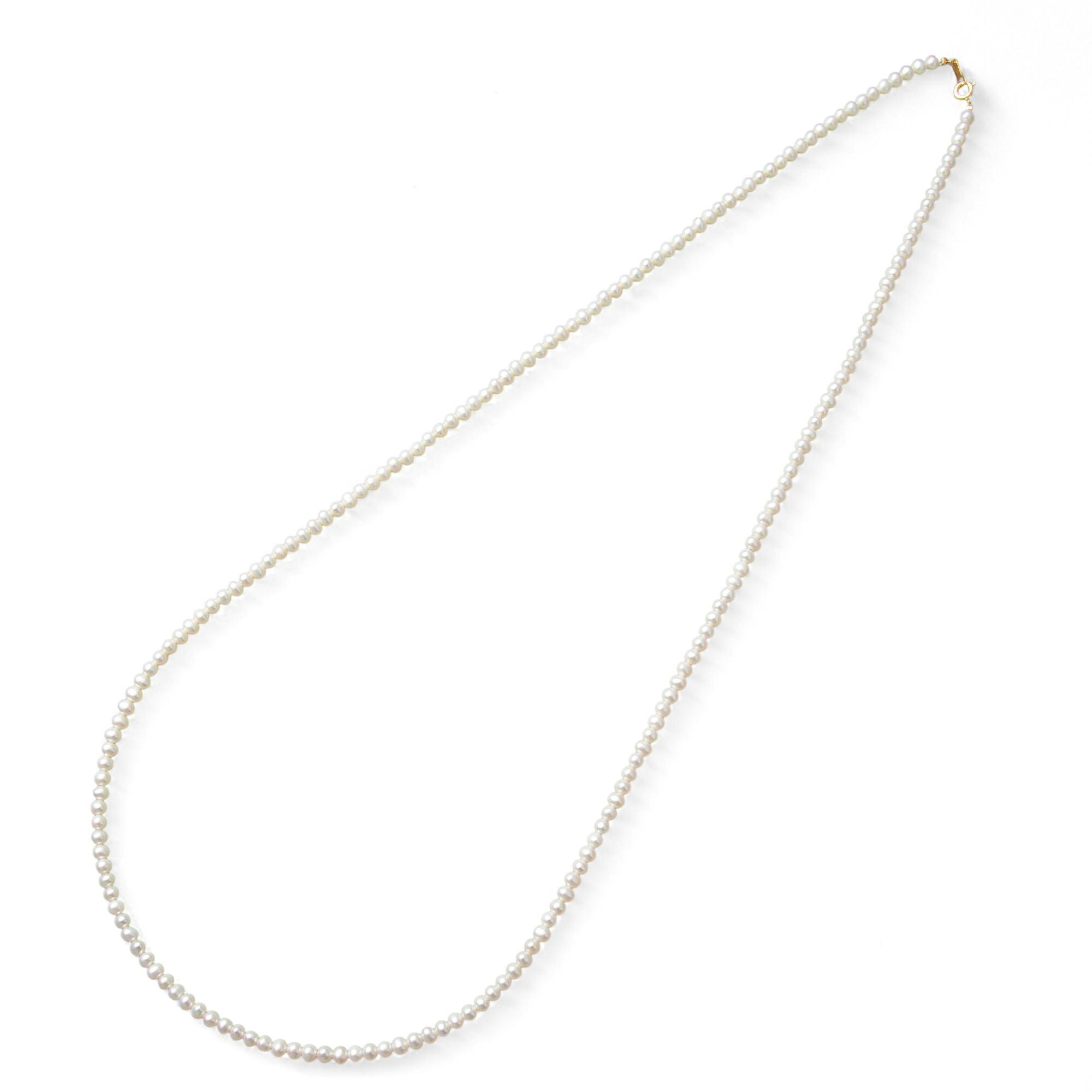 WEB限定】淡水真珠 ロングネックレス 4.0-5.0mm 80cm | WSP（ダブル