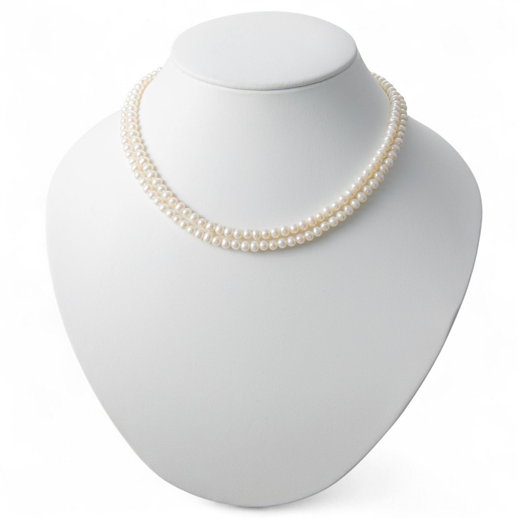 WEB限定】淡水真珠 ロングネックレス 4.0-5.0mm 80cm | 淡水真珠ネックレス