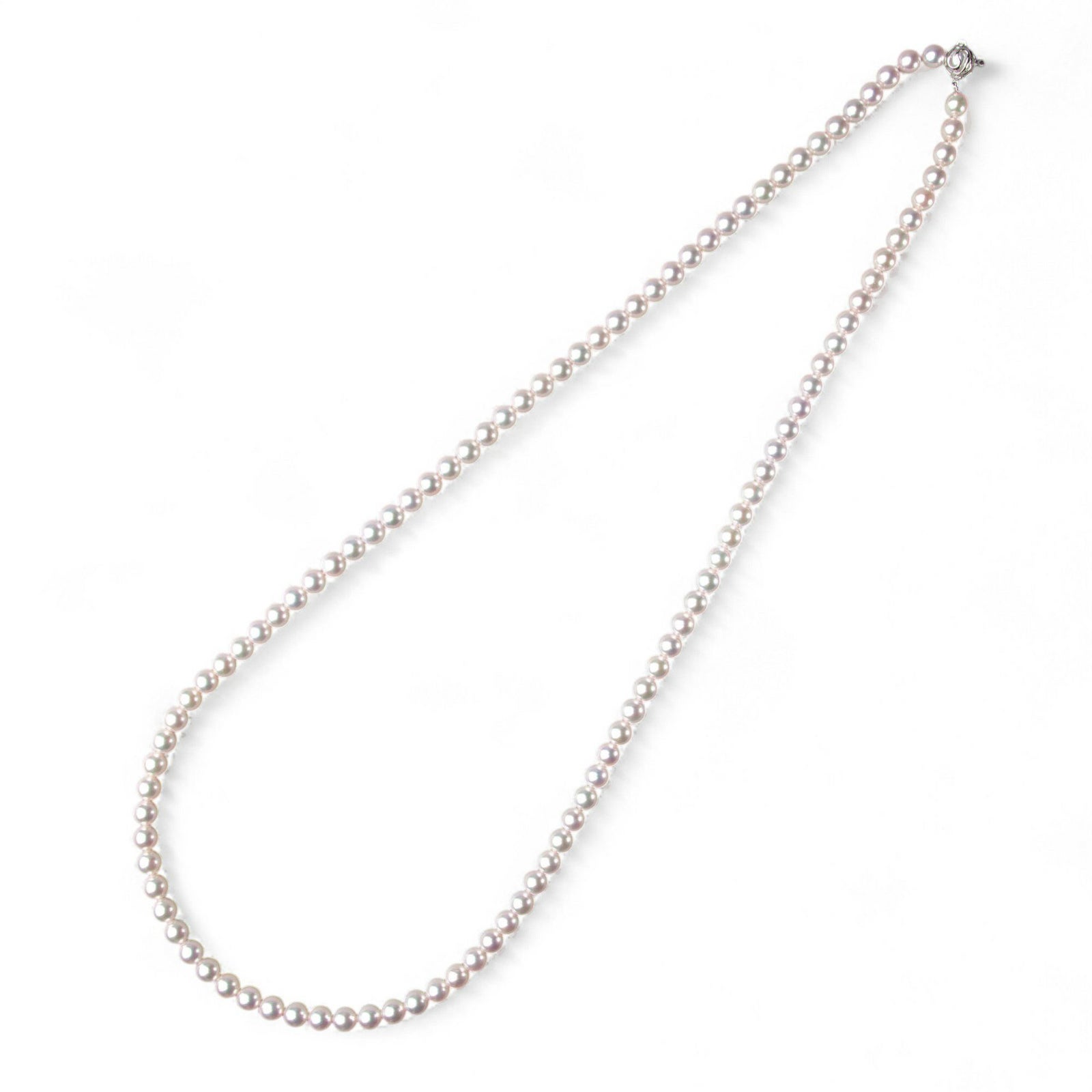 花珠真珠 ロングネックレス  80cm 7.5-8.0mm ≪グッドクオリティ花珠≫ AAA 花珠鑑別書付 ロングパールネックレス[80cm ロング][n5][1-5216]（真珠ネックレス アコヤ真珠 本真珠 高品質 ）（冠婚葬祭 フォーマル  パーティー 入学式 卒業式 厄除け）