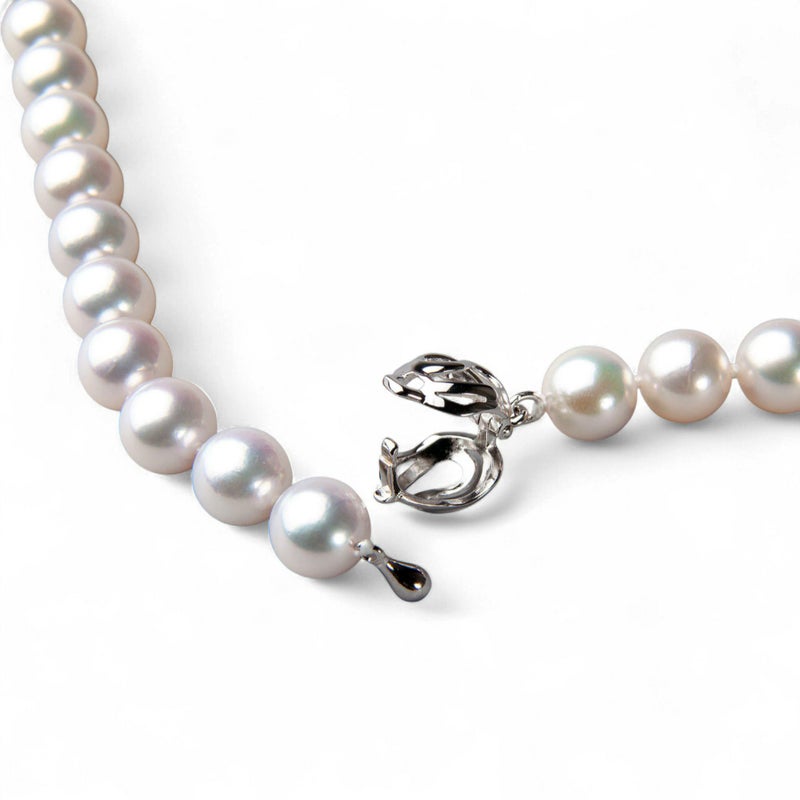 花珠真珠 ロングネックレス  80cm 7.5-8.0mm ≪グッドクオリティ花珠≫ AAA 花珠鑑別書付 ロングパールネックレス[80cm ロング][n5][1-5216]（真珠ネックレス アコヤ真珠 本真珠 高品質 ）（冠婚葬祭 フォーマル  パーティー 入学式 卒業式 厄除け）