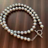 WEB限定】淡水真珠 ネックレス7.0-7.5mm グレー | WSP（ダブルエスピー 