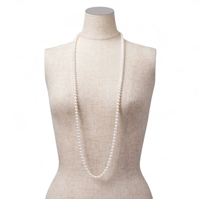 あこや真珠 ロングネックレス7.0-7.5mm　100cm