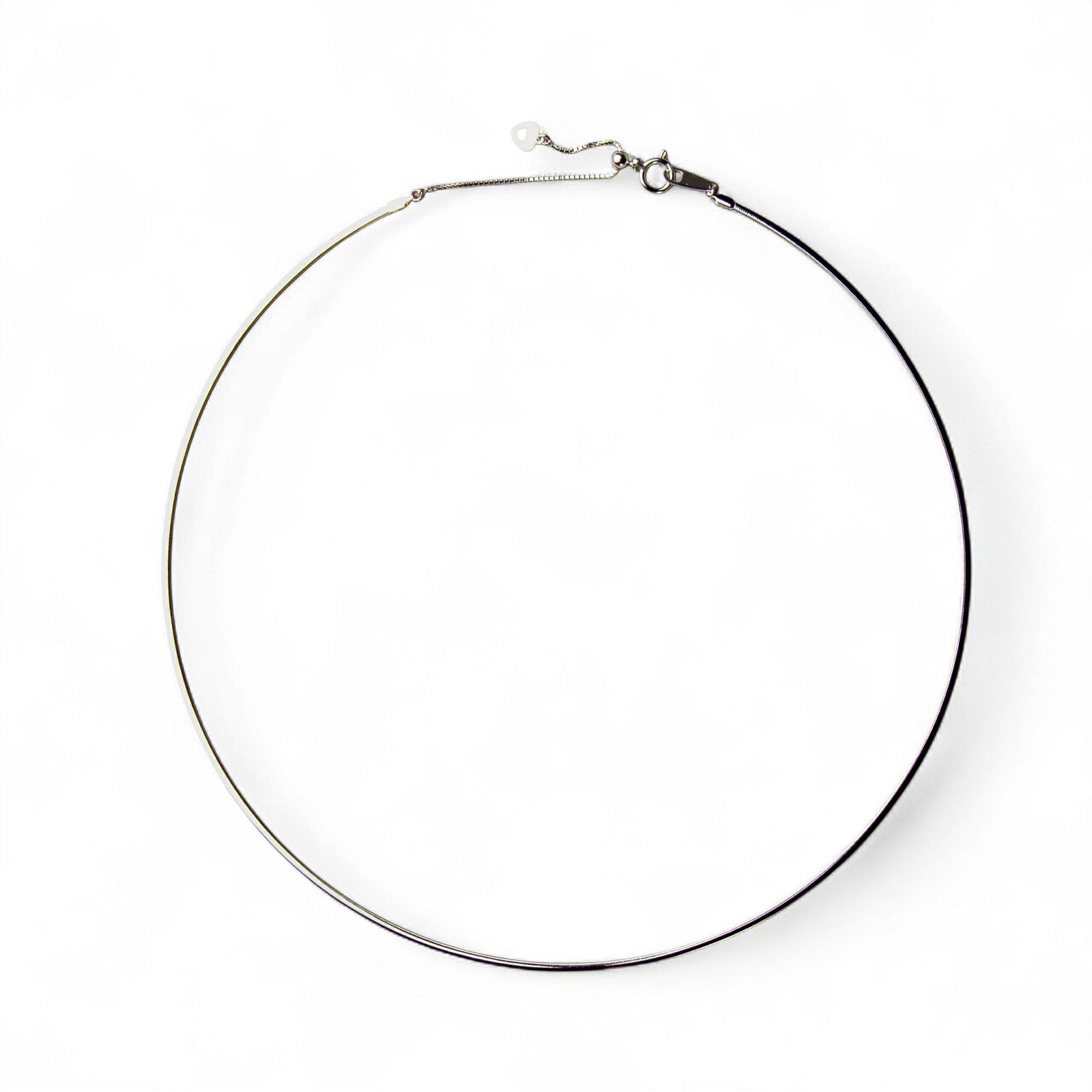 オメガネックレス K18WG/K18YG リバーシブル 形状記憶タイプ 太さ1.4～1.5mm 長さ43cm スライド式(38～43cmまで調整可) ゴールド [n4]（オメガチェーン 18金）オメガネックレス K18WG/K18YG リバーシブル 形状記憶タイプ 太さ1.4～1.5mm 長さ43cm スライド式(38～43cmまで調整可) ゴールド [n4]（オメガチェーン 18金）