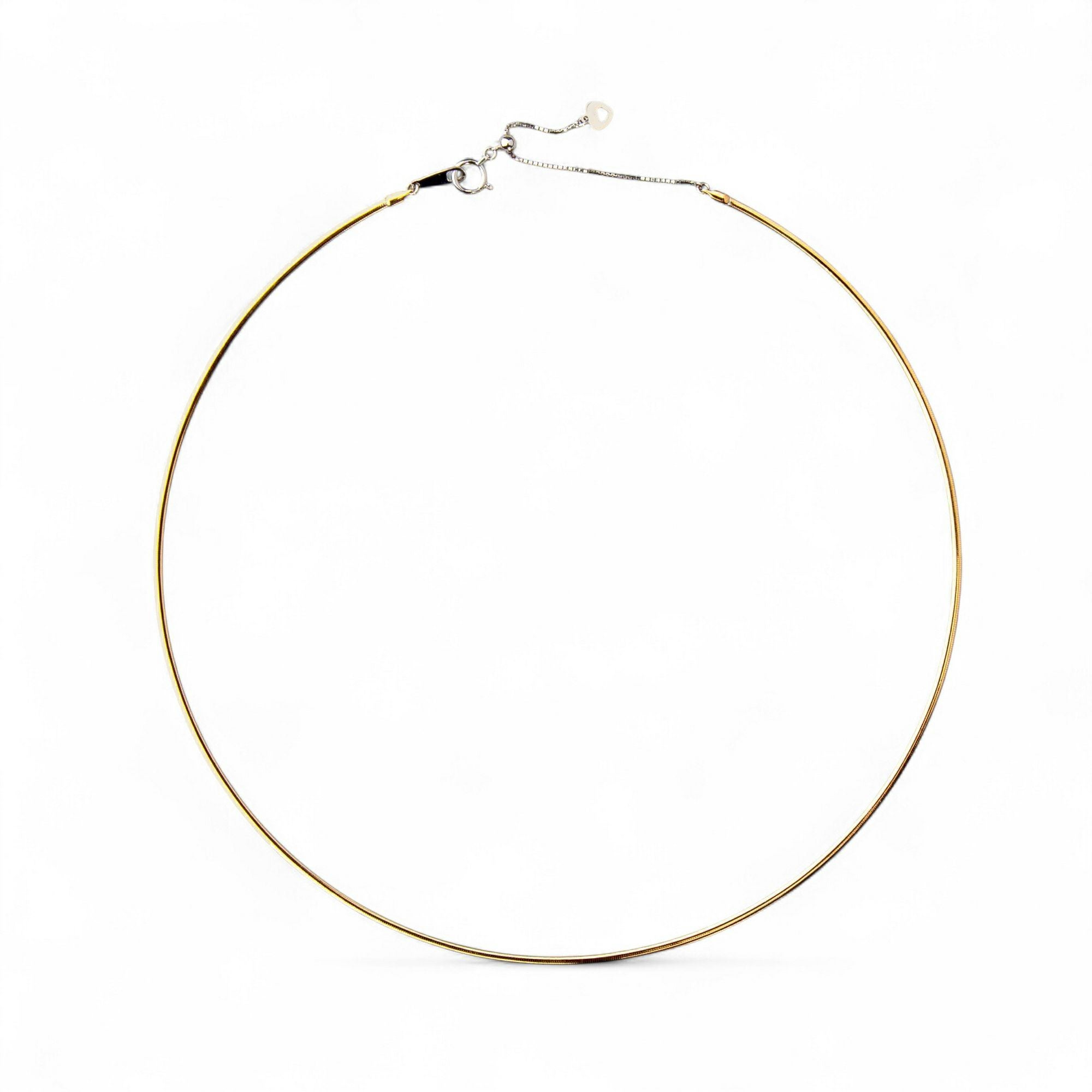 WEB限定】オメガネックレス 約1.5mmK18WG/YG(リバーシブル) | チェーン