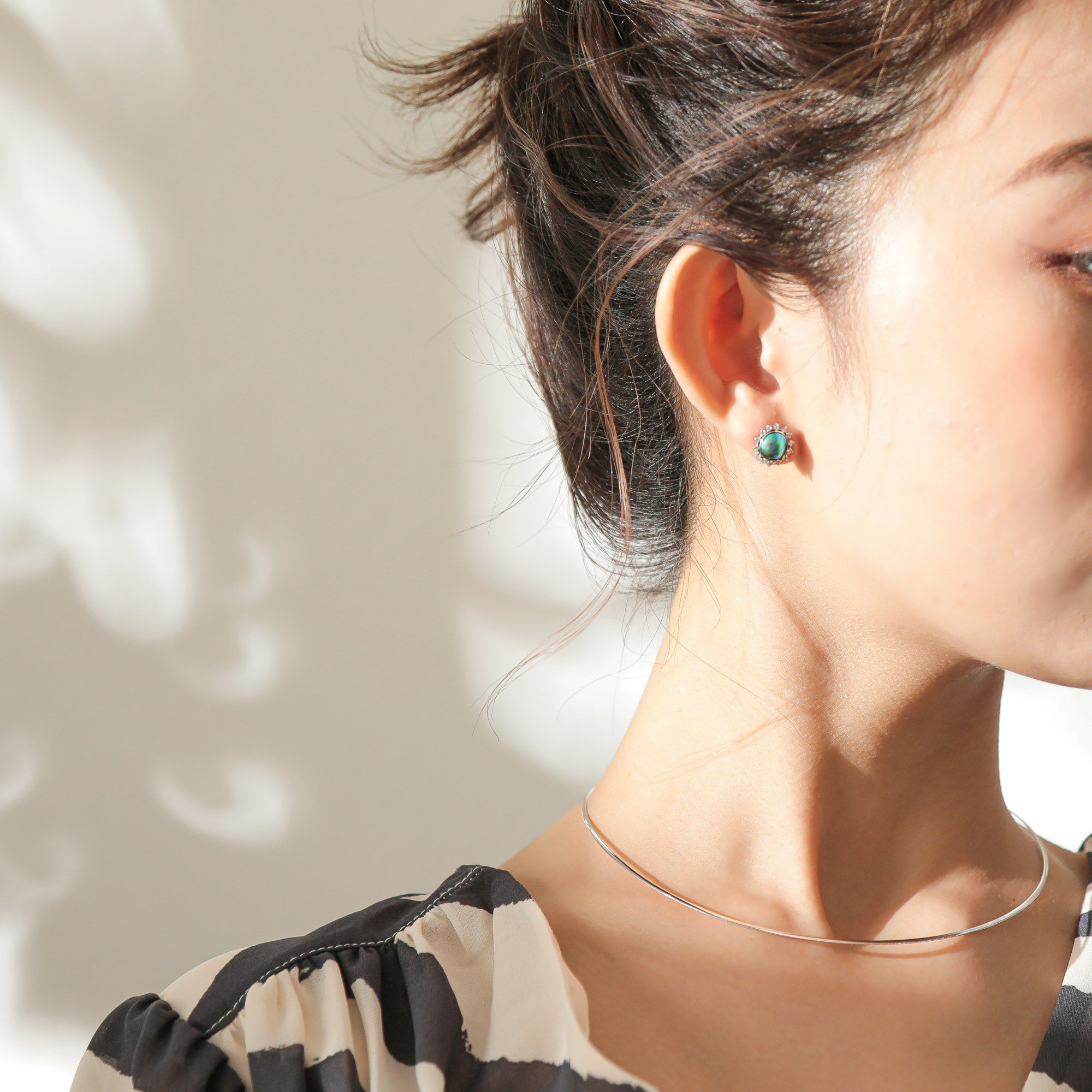 WEB限定】オメガネックレス 約1.5mmK18WG/YG(リバーシブル) | チェーン