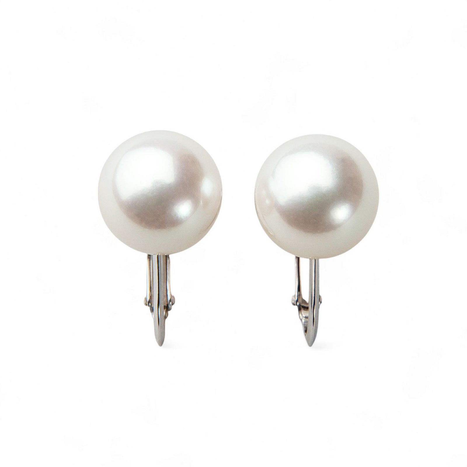 あこや本真珠 パールイヤリング ホワイト系 8.5-9.0mm AAB  K14WG ホワイトゴールド　ねじバネ式 [n3]（真珠 イヤリング）（冠婚葬祭 フォーマル 入学式 卒業式 成人式）