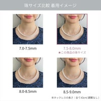 WEB限定】あこや真珠 ネックレス7.5-8.0mm -BASIC- | WSP（ダブル 