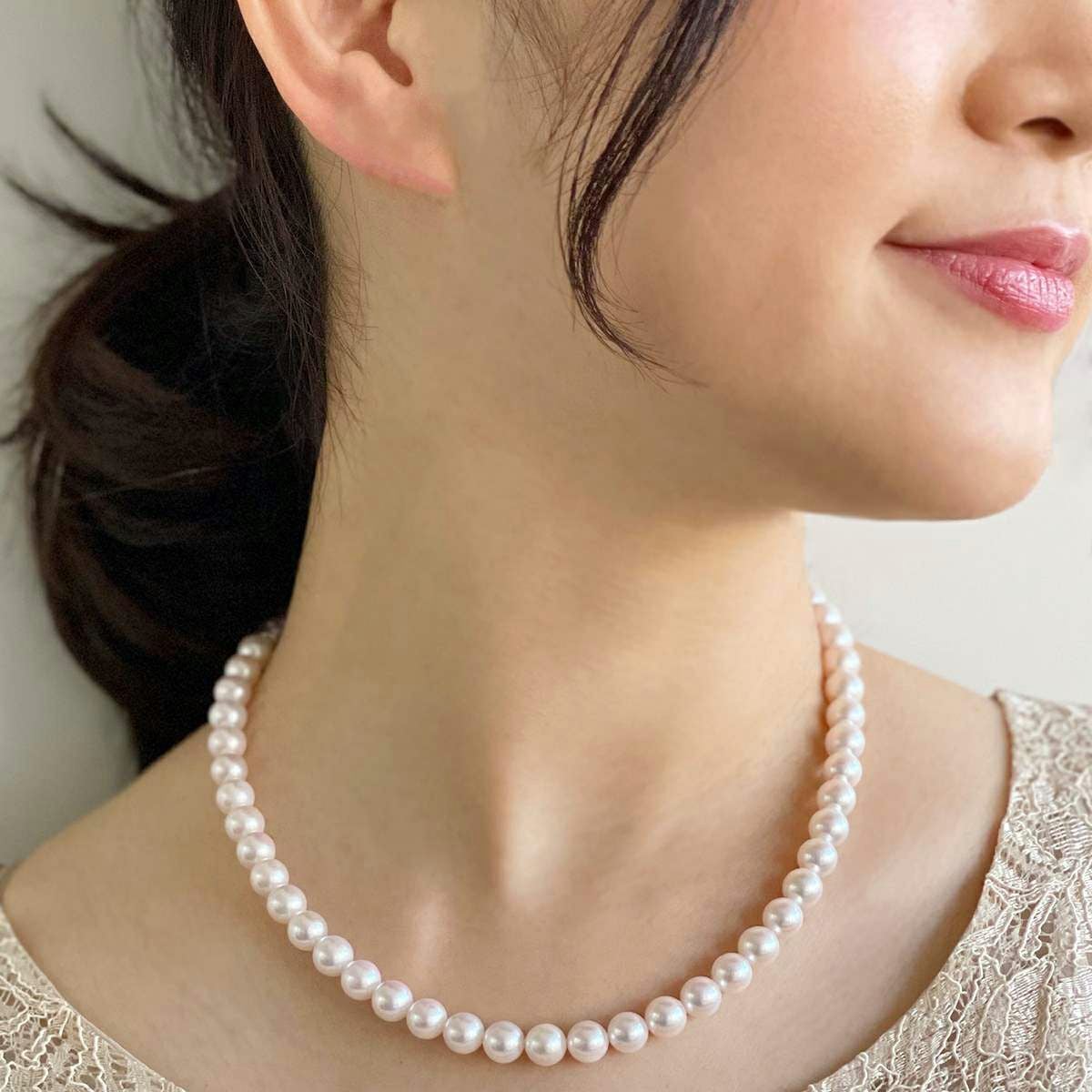 WEB限定】あこや真珠 ネックレス7.5-8.0mm -Superior- | WSP（ダブル